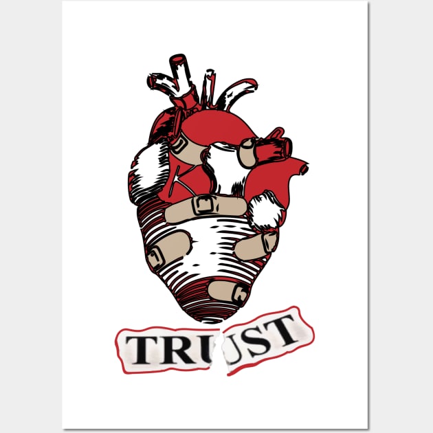 Broken Trust Wall Art by AestheticStreak